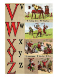 V  W  X  Y  Z Illustrated Letters