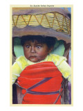 Apache Indian Baby in Papoose
