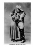 Cowgirl Portrait - Caroline May Blaney with a Young Buffalo Man