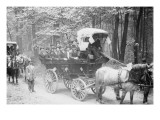 Visitors In Carriage Approach Roosevelt's Oyster Bay Home