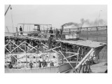 Deck of the Pennsylvania Showing a Curtis Biplane