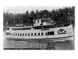 Seattle  WA - SS Sightseer Ship Entering Puget Sound from Ballard Locks