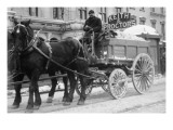 Carting Snow From New York Streets By Horse & Wagon
