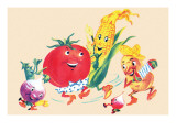 Dancing Happy Vegetables