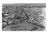 San Francisco  California - City Aerial from Twin Peaks Road Loop