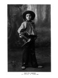 Cowgirl Portrait - Miss Rita Leggiero Holding a Knife