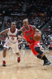Chicago Bulls v Atlanta Hawks - Game Three  Atlanta  GA - MAY 6: Keith Bogans and Jeff Teague