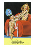 Pin-Up Girls - Girl Needs More than a Fan to Cool Her Off