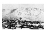 Butte  Montana - Panoramic View of Town