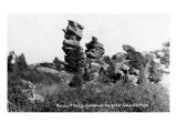 Colorado Springs  Colorado - Punch and Judy Rock Formations  Garden of the Gods