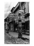 Skagway  Alaska - Totem Poles along the Street