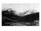 Montana - Timbered Basin View of Taylor's Fork and Peak