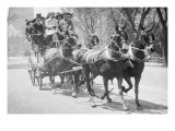 Four In Hand Coach With Wealthy on Their Way To Newport From Manhattan