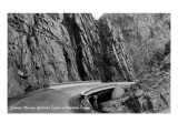 Colorado - Thompson Canyon Curved Bridge between Cliffs