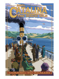 Catalina Island  California - Steamer Coming to Avalon