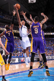 Los Angeles Lakers v Dallas Mavericks - Game Three  Dallas  TX - MAY 6: Shawn Marion  Lamar Odom an