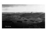 Sitka  Alaska - Aerial View of Town and Inlet