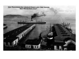 San Francisco  California - Bay Marine Docks  Goat Island View