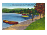 Adirondack Mountains  New York - Water Plane on Eighth Lake