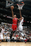 Chicago Bulls v Atlanta Hawks - Game Three  Atlanta  GA - MAY 6: Derrick Rose and Josh Smith