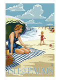 Isle of Palms  South Carolina - Beach Scene