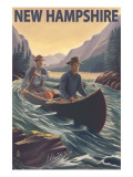 New Hampshire - Canoe on Rapids