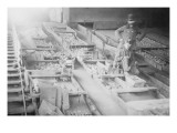 Miners Amongst Coal Boxes In Wilkes-Barre Mines