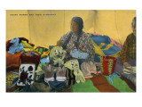 Indian Women Showing their Handcraft