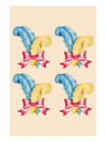 Four Hat Feather Sets