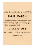 Mr Erasmus Wilson's Hair Wash