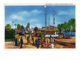 Chicago  Illinois - Worlds Fair; Enchanted Island Scene