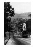 San Francisco  California - Cable Cars on Fillmore Street Hill