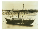 Steam Paddlewheeler at Anchor in Bay