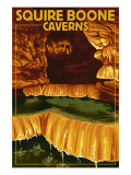 Squire Boone Caverns  Indiana - Rimstone Dams