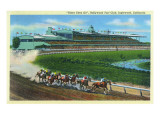 Inglewood  California - Hollywood Turf Club View of a Horse Race