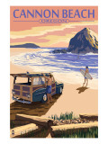 Cannon Beach  Oregon - Woody and Haystack Rock