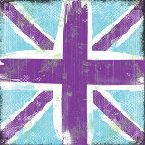 Union Jack Purple And Blue