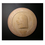 Plaster Cast Medallion Study For the Corporate Seal of Seattle  1869