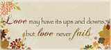 Love Has its Ups and Downs