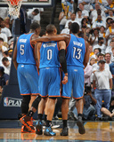 Oklahoma City Thunder v Memphis Grizzlies - Game Four  Memphis  TN - MAY 9: Russell Westbrook  Jame