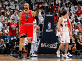Chicago Bulls v Atlanta Hawks - Game Six  Atlanta  GA - MAY 12: Carlos Boozer