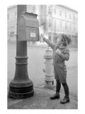 Boy Mailing Letter  Early 1900s