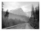 Mount Index and Great Northern Tracks at Index  1906
