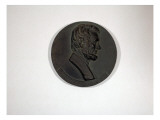 Study of Commemorative Medallion Made of Plaster Depicts Abraham Lincoln