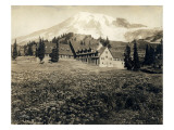 Paradise Inn and Mount Rainier  1916