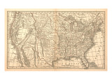 United States Map  1849