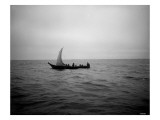 Indian Whaling Crew Off Cape Flattery  1910