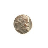 Small Round Bronze Medallion Depicts Ictinus  the Greek Architect