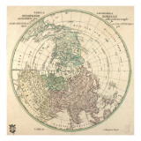 Tubula Geographica  Hemisphaerii Borealis  1762