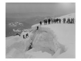 Mountain Climbers Ascending Mount Baker  1908
